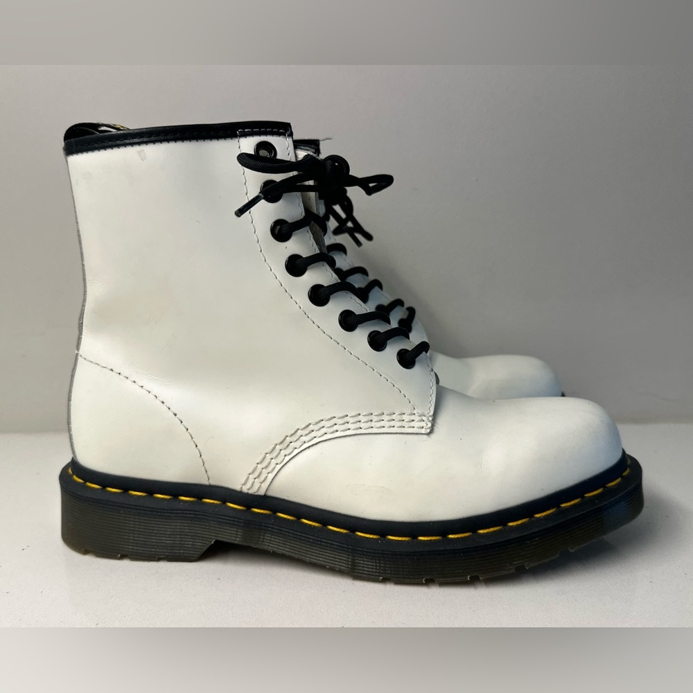 Dr Martens 1460 Pascal Max Womens Size EU 39 US 8 Platform Leather Boots White